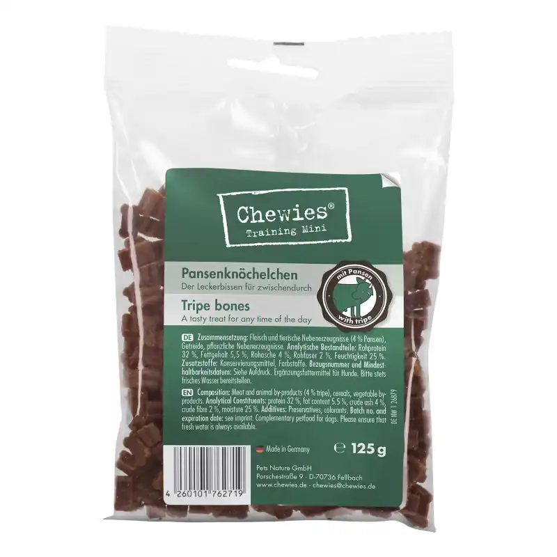 Chewies Goodies Mini Pansen 125 g Neu